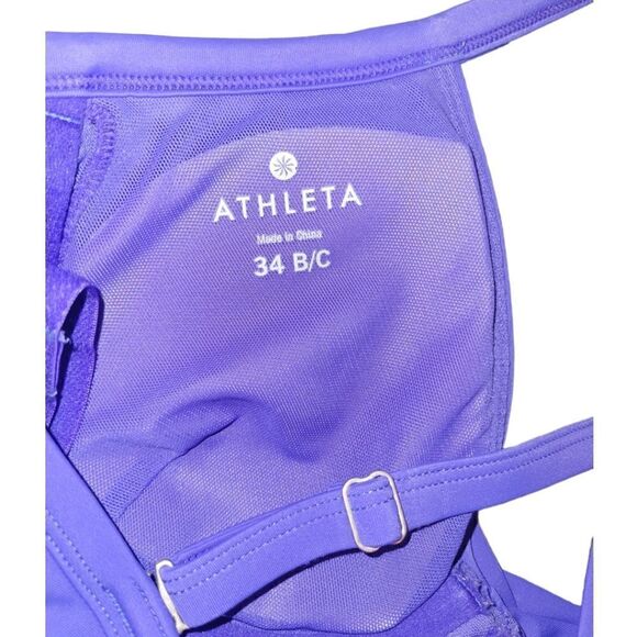 NWOT Athleta Twister Takini Swim Bathing Suit Top Purple 34B/C - Picture 6 of 13